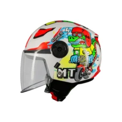 Casco Jet Bambino Mt Helmets Of514 Lite A0 Dino Lucido