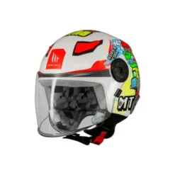 Casco Jet Bambino Mt Helmets Of514 Lite A0 Dino Lucido