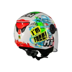 Casco Jet Bambino Mt Helmets Of514 Lite A0 Dino Lucido