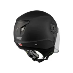 Casco Jet Bambino Mt Helmets Of514 Lite A1 Pure Nero Opaco