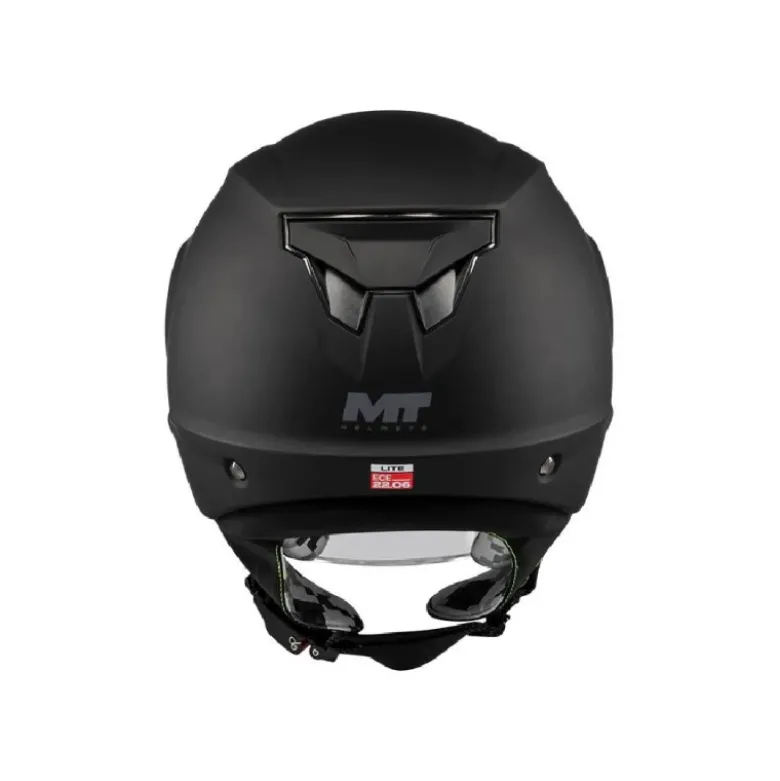 Casco Jet Bambino Mt Helmets Of514 Lite A1 Pure Nero Opaco