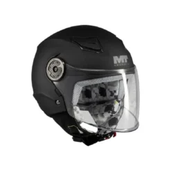 Casco Jet Bambino Mt Helmets Of514 Lite A1 Pure Nero Opaco