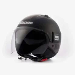 Casco Jet Blauer Bet HT Nero Titanio Bianco