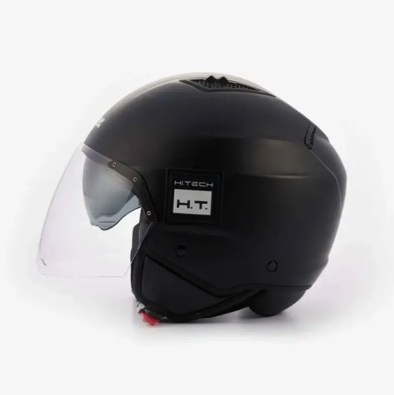 Casco Jet Blauer Bet Monochrome Nero Opaco