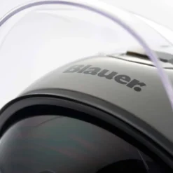 Casco Jet Blauer Hacker BTR Grigio