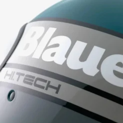 Casco Jet Blauer Pilot 4.0 Blu Satinato Titanio Lucido