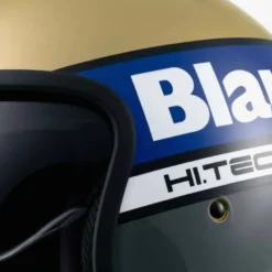 Casco Jet Blauer Pilot 4.0 Oro Blu Grigio Lucido