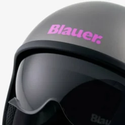 Casco Jet Blauer Pilot 4.0 Titanio Fucsia Opaco