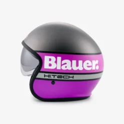 Casco Jet Blauer Pilot 4.0 Titanio Fucsia Opaco