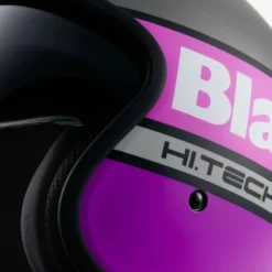 Casco Jet Blauer Pilot 4.0 Titanio Fucsia Opaco