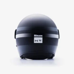 Casco Jet Blauer Pod Nero Titanio Bianco Opaco