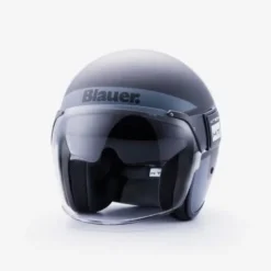 Casco Jet Blauer Pod Nero Titanio Bianco Opaco
