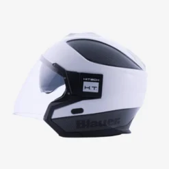 Casco Jet Blauer Solo BTR Bianco Carbon Nero