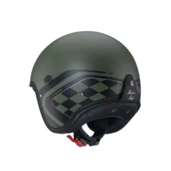 Casco Jet Caberg Freeride X Daytona Verde Militare Opaco Nero Argento