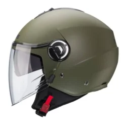 Casco Jet Caberg Riviera V4 X Verde Militare Opaco
