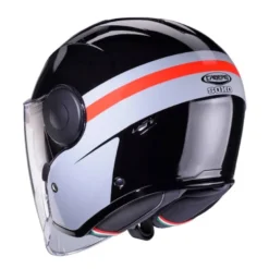 Casco Jet Caberg Soho Zephyr Nero Grigio Rosso
