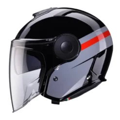 Casco Jet Caberg Soho Zephyr Nero Grigio Rosso