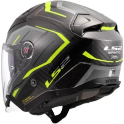 Casco Jet Carbonio Ls2 OF603 Infinity II Carbon Urus H-V Giallo