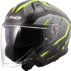 Casco Jet Carbonio Ls2 OF603 Infinity II Carbon Urus H-V Giallo