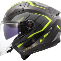 Casco Jet Carbonio Ls2 OF603 Infinity II Carbon Urus H-V Giallo