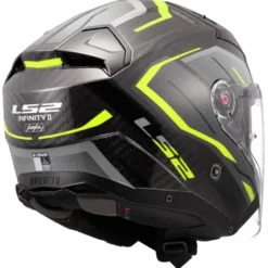 Casco Jet Carbonio Ls2 OF603 Infinity II Carbon Urus H-V Giallo
