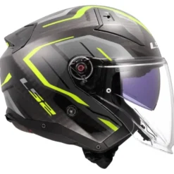 Casco Jet Carbonio Ls2 OF603 Infinity II Carbon Urus H-V Giallo