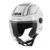 Casco Jet Givi 11.7 Logic Biano Nero