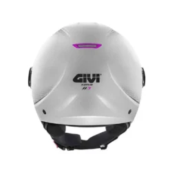 Casco Jet Givi 11.7 Solid Silver Fucsia