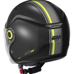 Casco Jet Givi 12.5 Touch Nero Opaco Giallo