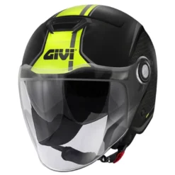 Casco Jet Givi 12.5 Touch Nero Opaco Giallo