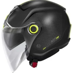 Casco Jet Givi 12.5 Touch Nero Opaco Giallo