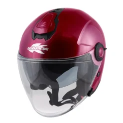 Casco Jet Kappa KV35 Basic Bordeaux Lucido