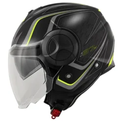 Casco Jet Kappa KV37R Evo Sharp Nero Opaco Giallo