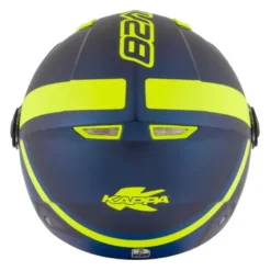 Casco Jet Kappa Shapes KV40 Blu Opaco Giallo