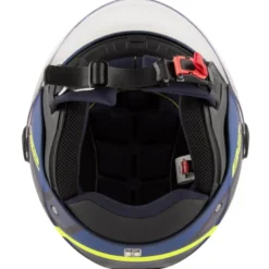 Casco Jet Kappa Shapes KV40 Blu Opaco Giallo