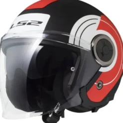 Casco Jet Ls2 OF620 Classy Disko Nero Rosso Bianco Opaco