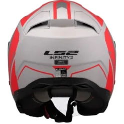 Casco Jet Ls2 OF603 Infinity II Focus Grigio Rosso