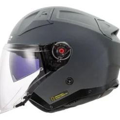 Casco Jet Ls2 OF603 Infinity II Solid Concrete Grigio Opaco