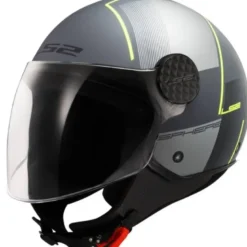 Casco Jet Ls2 OF558 Sphere Lux II Firm Nero Titanio Opaco