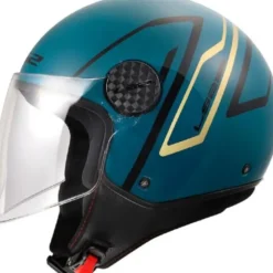 Casco Jet Ls2 OF558 Sphere Lux II Minim Blu Verde Acqua Opaco