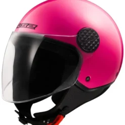Casco Jet Ls2 OF558 Sphere Lux II Solid Rosa Fluo Lucido