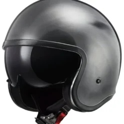 Casco Jet Ls2 OF599 Spitfire II Jeans Titanio Lucido