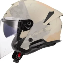 Casco Jet LS2 OF618 Verso II Aqua Avorio