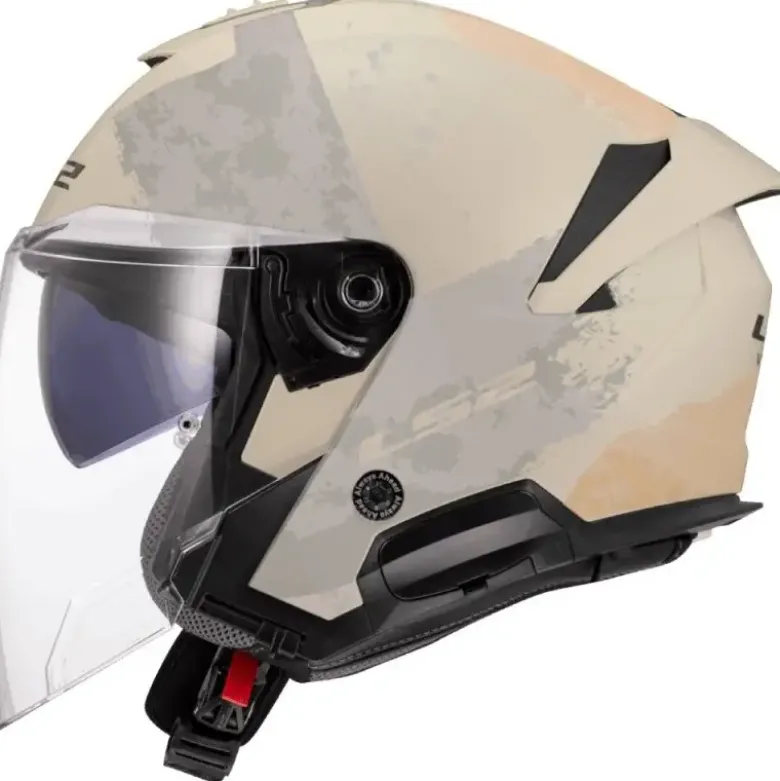 Casco Jet LS2 OF618 Verso II Aqua Avorio