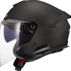 Casco Jet LS2 OF618 Verso II Solid Nero Opaco