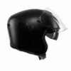 Casco Jet Momo Design Aero Mono Nero Opaco Grigio Scuro