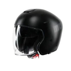 Casco Jet Momo Design Aero Mono Nero Opaco Grigio Scuro