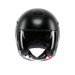 Casco Jet Momo Design Aero Mono Nero Opaco Grigio Scuro