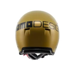 Casco Jet Momo Design Aero Mono Oro Opaco Grigio Scuro