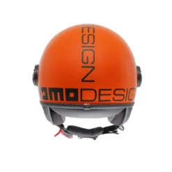 Casco Jet Momo Design Fgtr Classic Arancione Opaco Nero